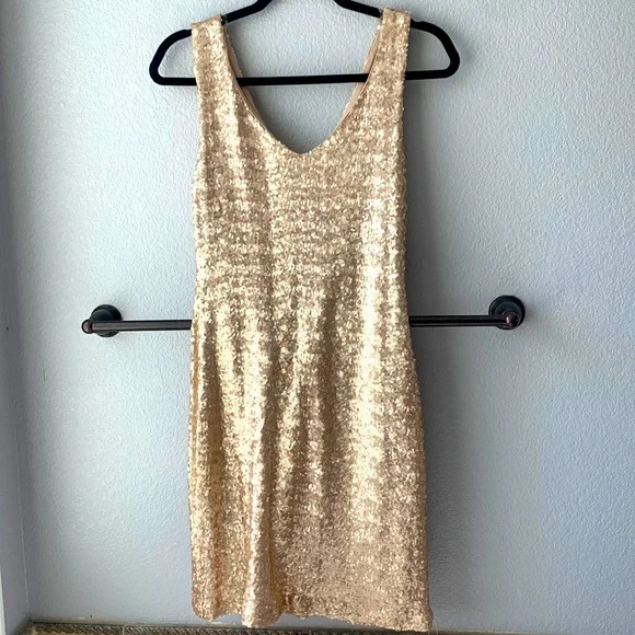 Dresses | Medium Fitted Gold Dress | Poshmark Dresses | Medium Fitted Gold Dress | Poshmark